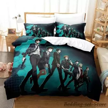 Psycho Pass Bedding Set Single Twin Full Queen King Size Bed Set Adult Kid Bedroom Duvetcover Sets Anime Parure de lit Bed 70x133cm 2pcs
