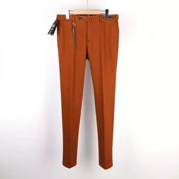 PT01 Брюки с боковой полосой и цепочкой Оранжевые TU650850