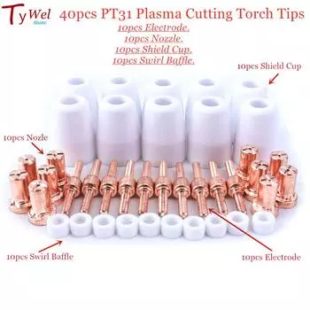 PT31 Наконечник плазменной горелки Электрод Сопло Защитная чашка Плазменный резак Расходные материалы Standard Version