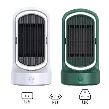 PTC Керамический бытовой воздушный нагреватель воздуха с горячим электрическим вентилятором для офисной комнаты дома US белый