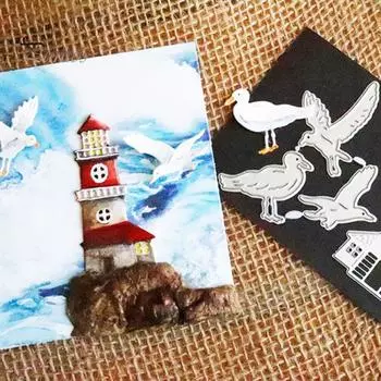 Птица голубь резки штамп DIY скрапбук бумажная карта изготовление ремесло трафарет плесень Декор серебряный