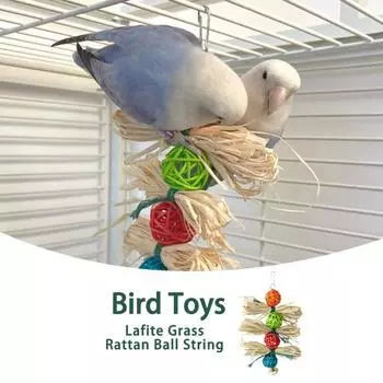 Птица играет в игрушку, устойчивая к укусам, ремешок для скрежетания зубов, здоровые попугаи, ара, товары для птиц