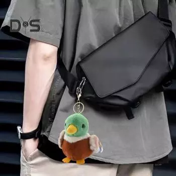 Птица плюшевый брелок пушистая кукла птица кулон брелоки сумка подвеска мягкий подвесной орнамент подарок для детей друзей Bird