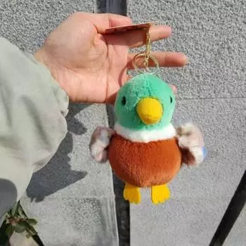 Птица плюшевый брелок пушистая птица кукла кулон брелоки сумка брелок мягкий
