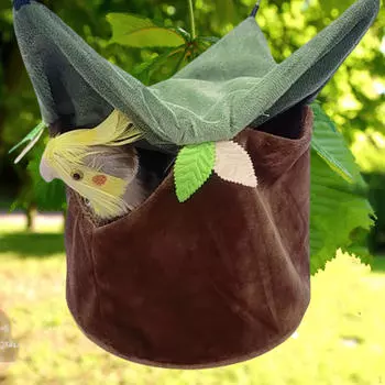 Птичье гнездо, гамак, пещера, плюшевая среда обитания, птичья хижина, спальная хижина для шиншилл, корелл S