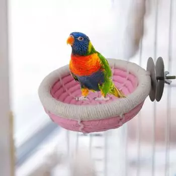 Птичье гнездо, теплая хлопчатобумажная кровать для хомяка, подставка для попугая, игрушечная клетка