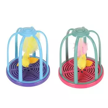 Птичья клетка, игрушка для кошек, электрическая игрушка для кошек, скрипучая игрушка, интерактивная игрушка для кошек от скуки и тревоги, игрушка для взрослых C Red
