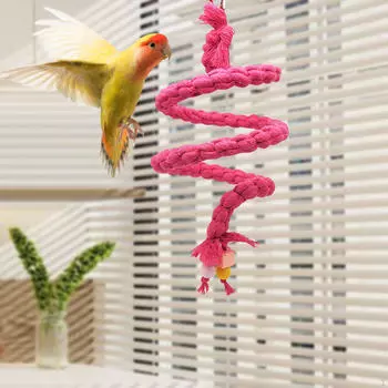 Птичья клетка, игрушка для скалолазания, стоячие игрушки для попугаев, жевательные жердочки для ара, красный