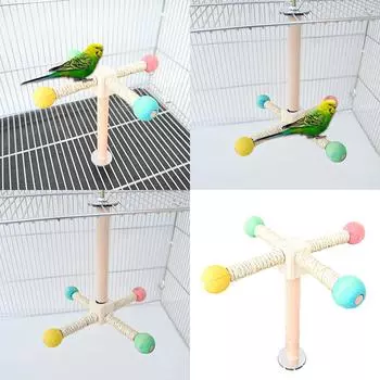 Птичий насест Nature Molar Stand для попугаев Conure Supplies Budgies Grinding Scratchers для маленьких и средних попугаев Toy