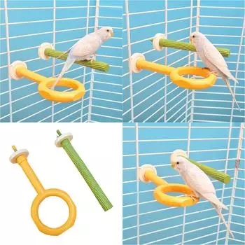 Птичий насест Nature Molar Stand для попугаев Conure Supplies Budgies Grinding Scratchers для маленьких и средних попугаев Toy