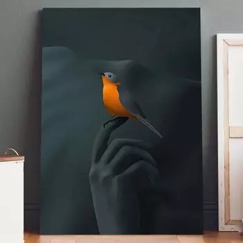 Птицы на кончиках пальцев Постеры и принты Абстрактные настенные картины Картина на холсте Гостиная Эстетика дома Декор Подарки Cuadros 21x30cm No Framed