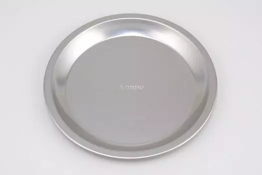 PTYGRACE Титановая круглая тарелка Сервировочное блюдо Сделано в Японии Сделано в TSUBAME Уличная посуда 23,3 см