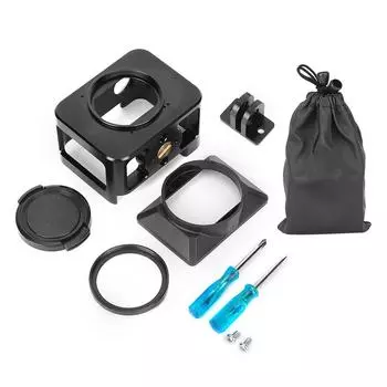 PU387B Алюминиевый сплав Защитный каркас для камеры с УФ-фильтром Бленда объектива Аксессуар для спортивных камер