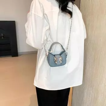 PU Bow Hasp Chains Crossbody Bag MINI Горячая Распродажа Сумка