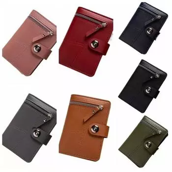 PU деловой клатч на молнии кошелек для монет новый мужской держатель для карт темно-синий