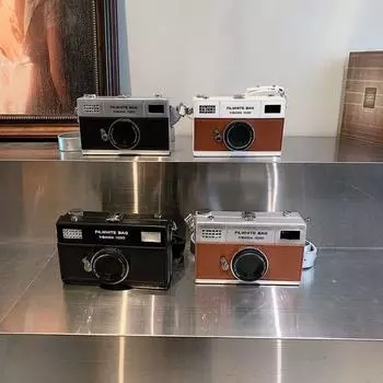 ПУ камера сумка через плечо маленькая сумка смешная коробка сумка элегантная женская