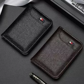 PU кошелек для монет унисекс изысканный держатель для карт мини-кошелек сумка для хранения блокирующий банковские карты наличные кошелек для мужчин и женщин