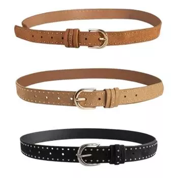 PU кожа металлические заклепки пояса панк пряжка пояса крутые женские пояса повседневные чёрный