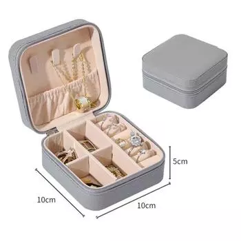 PU кожа ювелирные изделия хранение серьги ожерелья кольца коробки для хранения витрины высококачественная подарочная упаковка серый