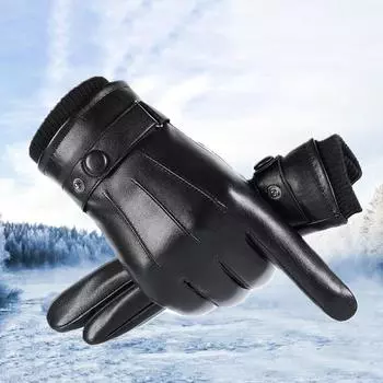 ПУ кожа зима осень вождение сохраняют тепло перчатки тактические перчатки черный уличный спорт уличные варежки