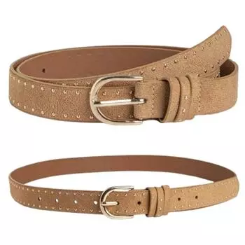 PU Кожаные Женские Поясные Ремни Панк Пряжка Поясные Ремни Джинсовые Ремни Металлические Заклепки Пояса Ежедневно чёрный