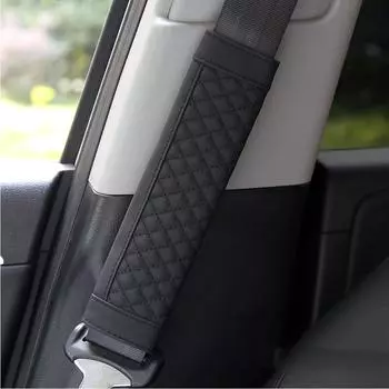 PU кожаный автомобильный ремень безопасности плечевой протектор автомобильный аксессуар ремень безопасности чехол для стайлинга автомобиля ремень безопасности наплечник подушка защита чёрный