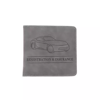 PU кожаный держатель для страховки автомобиля, чехол для водительских прав, сумка для хранения автодокументов, держатель для кредитных карт, чехол-кошелек темно-синий