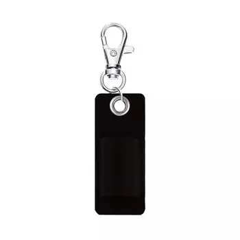 Pu Leather Badge Clip Pen Protector Keyring Pen Holder Keychain Sleeve Pouch Pencil Organizer