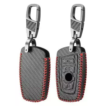 Чехол для автомобильного ключа из искусственной кожи, чехол-брелок для BMW F30 F31 F32 F34 F20 F21 F07 F10 1 3 5 7 серии X1 X3 G01 X4 G02 X5 F15 F16 M3 M4 чёрный