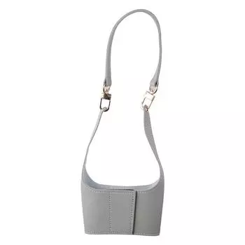 PU Leather Cup Holder Black Tumbler Carrier Pouch Accompanied Cup Protective Cover Travel