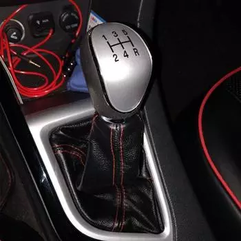 PU Leather Gear Stick Shifter Knob Cover Boot Gaiter Shift Lever Guard Auto Universal Manual Shift Knob Knob Shift Lever Guard