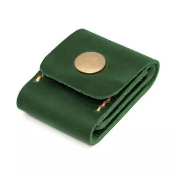 PU Leather Guitar Pick Holder Guitar Pick Organizers Guitar Pick Carry Pouches Guitar Pick Case Pick Storage Pouches зелёный