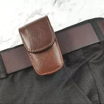 PU Leather Hung On the Belt Fold Glasses Cases Waistpack Glasses Box Sunglasses Case Eyewear Case D