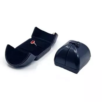 PU Leather Jewelry Packing Bag Rings Necklace Jewelry Display Box Fashion Jewelry Holder Wedding Style 1