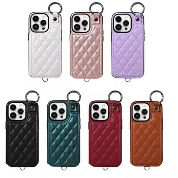 Чехол-кошелек из искусственной кожи с отделениями для карт, кольцом для пальца и пряжкой для iPhone XS, XR, XS Max, iPhone 7,8,7Plus, 11, 11Pro, 11Pro, 12, 13, 14, 15... iPhone 15 Plus белый