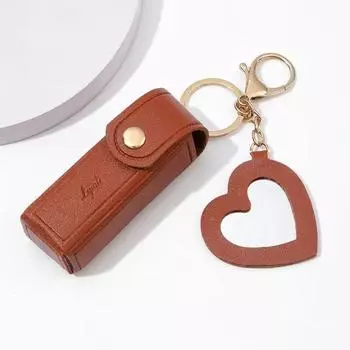 PU Leather Lip Gloss Bag Keychain Cosmetic Bag Bag Case For Travel Makeup Lipstick Holder Girls