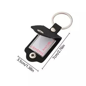 PU Leather Photo Keyring DIY Car Key Ring Couples Friends Gifts Key Chains Thanksgiving