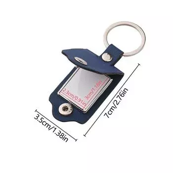 PU Leather Photo Keyring DIY Car Key Ring Couples Friends Gifts Key Chains Thanksgiving