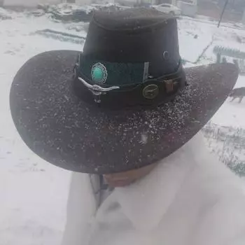 PU Leather Sunscrean Bucket Cap Big Brim Summer Sun Hat Fashion Western Cowboy Hat Outdoor style G