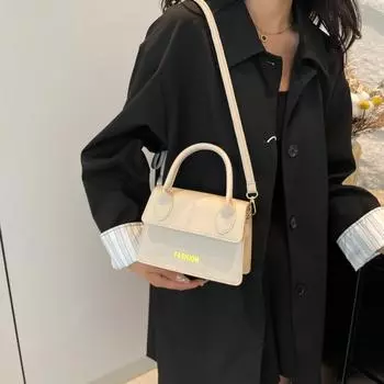 Pu маленькая сумка женская сумка новая нишевая дизайнерская сумка через плечо модная темпераментная женская сумка-мессенджер чёрный