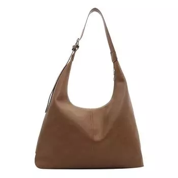 ПУ Материал Модная женская сумка через плечо большой емкости для повседневных поездок на работу, простая и повседневная сумка