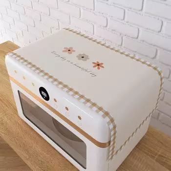PU Microwave Oven Dust Cloth Oil Proof Microwave Cover Cloth Nordic Household Microwave Cover Home A