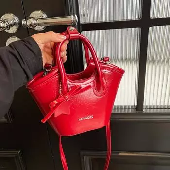 PU молния новый продукт женская сумка однотонный цвет бант высокая красивая сумка через плечо мягкая универсальная популярная сумка через плечо