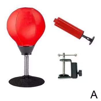 PU настольный боксерский мяч для снятия стресса бойцовский скоростной тренировочный мешок бокс ММА Муай Тай всасывающий G0Q7 Black-1set