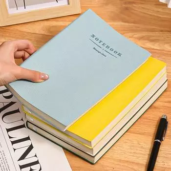 ПУ обложка мягкая кожа блокнот дневник канцелярский блокнот а4 а5 офисный блокнот студент A5 синий