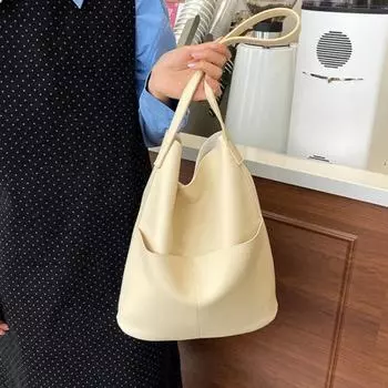 ПУ повседневные однотонные сумки через плечо простые универсальные сумки для женщин дорожные сумки классического стиля коричневый