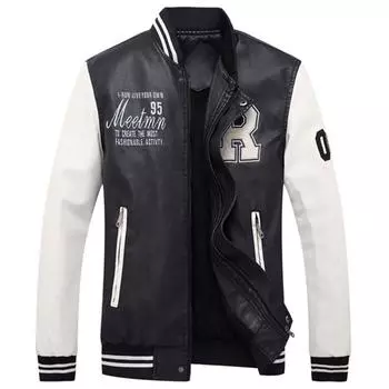 ПУ повседневные осенне-весенние мужские пальто пальто M чёрный