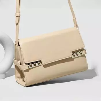 PU Premium Luxury женская сумка через плечо, весенняя новая мода с заклепками, женская сумка-слинг, простая однотонная женская сумка через плечо для вечеринок, ежедневного использования хаки