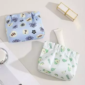 Pu простая мини-сумка для хранения помады и косметики женская бижутерия цифровой органайзер портативная сумка женские маленькие косметички 1