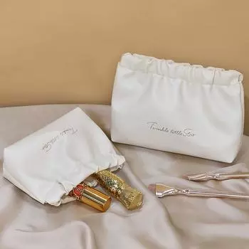 Pu простая мини-сумка для хранения помады и косметики женская бижутерия цифровой органайзер портативная сумка женские маленькие косметички S